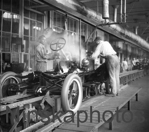 Ford Model T, Assembly Line, Ford Factory Fordson Plant, Detroit ...