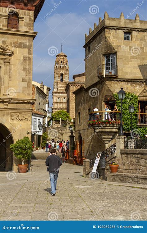 Poble Espanyol Spanish Village Exhibit Editorial Photo - Image of ...