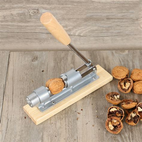 Mechanical Pecan Nut Cracker with Base Stainless Steel Nutcracker Multi ...