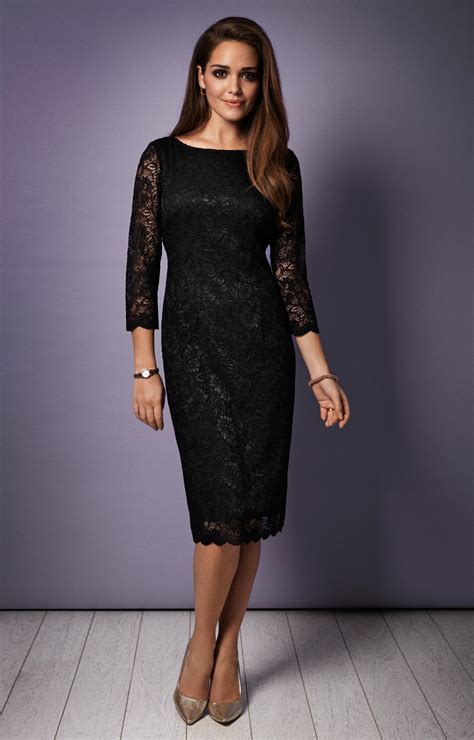 Katherine Lace Occasion Dress (Black) - Evening Dresses, Occasion Wear ...