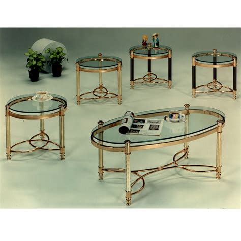 Oval Coffee Table, Small Glass Coffee Table - CH Glass Coffee Table Sets
