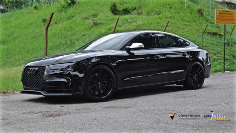 Darker Than Black: Audi S5 on a set of Vorsteiner V-FF 112 Wheels! | Autofuture Design SDN BHD