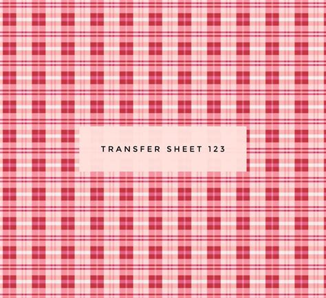 Transfer Sheet 123 (V-Day Plaid) — RoClayCo