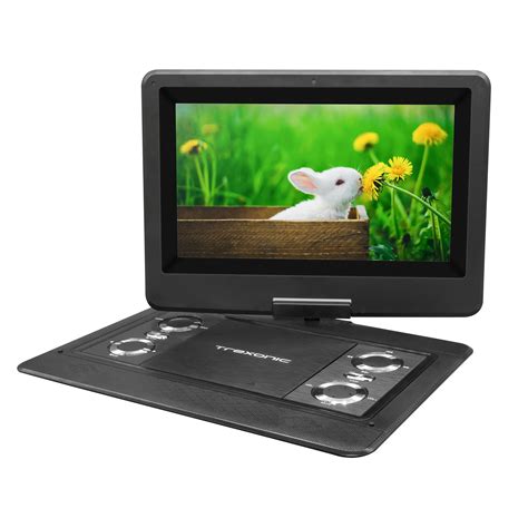 Trexonic 12.5 Inch Portable TV+DVD Player with Color TFT LED Screen and ...