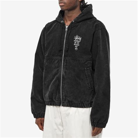 Stussy Canvas Insulated Work Jacket Black | END. (SG)