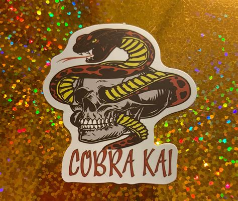 Cobra Kai Tattoo Skull Snake Karate Kid Dojo Fist Punch Matte Vinyl ...