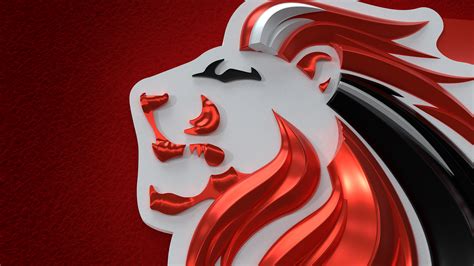 Lions Rugby logo revamp and 3D build :: Behance