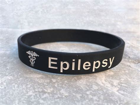 Epilepsy Medical Alert Wristbands Bracelets Epileptic Silicone | Etsy