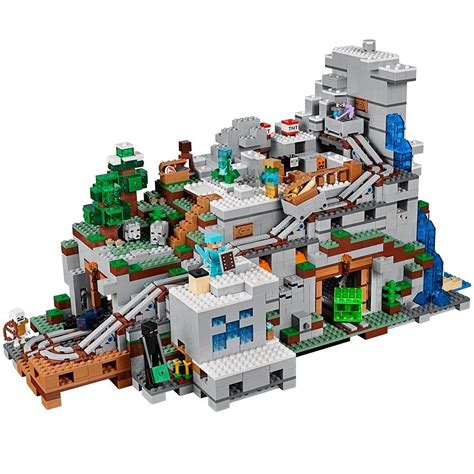 Lego Minecraft The Mountain Cave 21137 (2863 Peças) | Mercado Livre