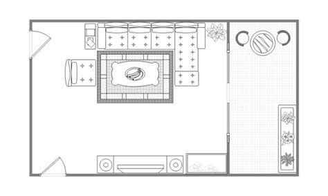 Drawing Room Layout with Balcony | Free Drawing Room Layout with Balcony Templates