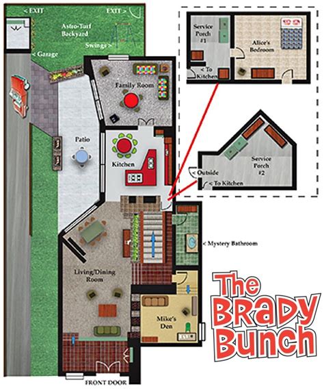 Hgtv Brady Bunch House Floor Plan - floorplans.click