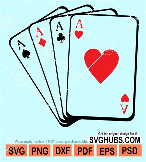 Ace playing cards svg, Aces Playing Cards cliparts SVG, Ace of Spades Svg