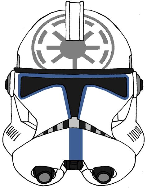 Clone Trooper Helmet Drawing at GetDrawings | Free download