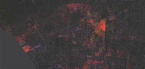 A Map From the Los Angeles Times Shows Distribution of Homeless ...