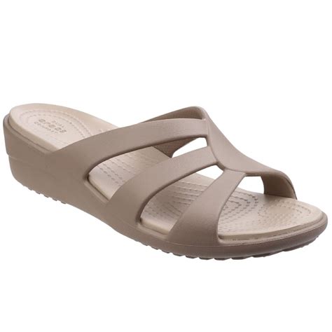 Crocs Sanrah Strappy Womens Wedge Heel Sandals - Women from Charles ...