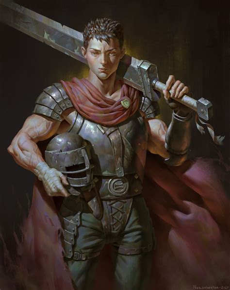 ArtStation - Guts, Naranbaatar Ganbold | Berserk, Fantasy character art, Fan art