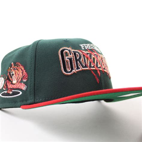 Fresno Grizzlies Grizzlies Patch New Era 59Fifty Fitted Hat (Green Sca ...