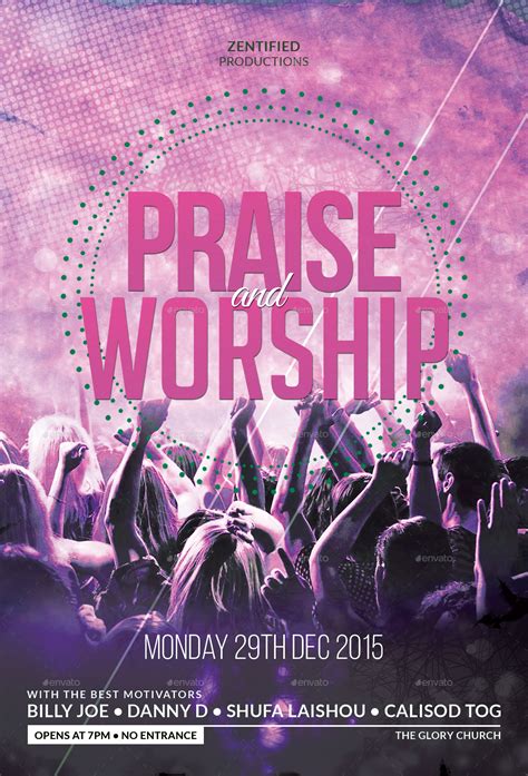 Praise And Worship Flyer by zentify | GraphicRiver
