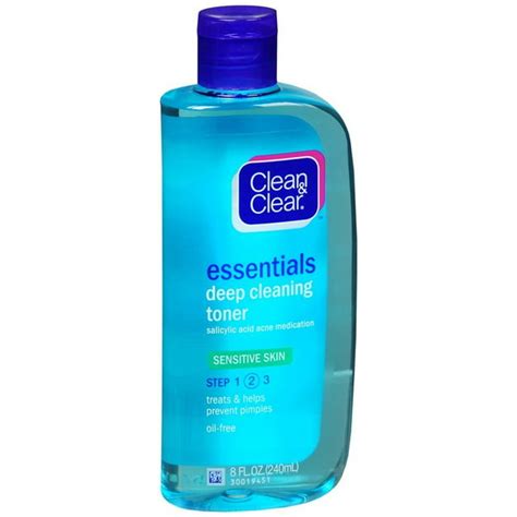 Essentials Deep Cleaning Toner, Sensitive Skin, Essentials Deep Cleaning Toner For Sensitive ...