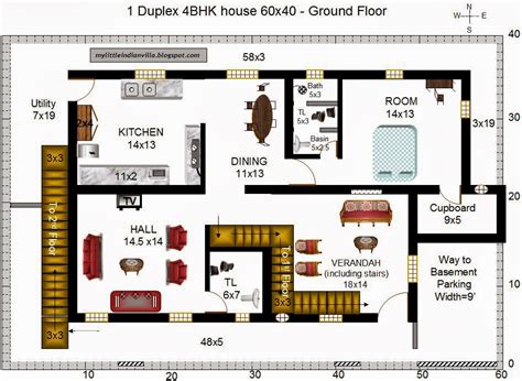 My Little Indian Villa: #5 3 houses in 60x40 (South facing)