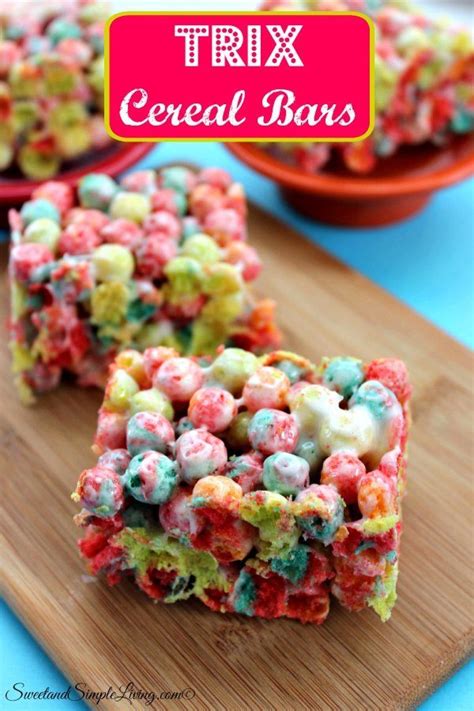 Trix Cereal Bars! Just 3 Ingredients to make these!