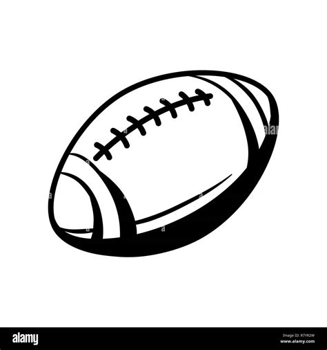 Rugby ball Black and White Stock Photos & Images - Alamy