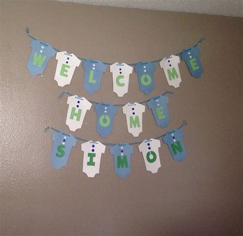 Welcome home baby banner :) Welcome Baby Signs, Welcome Baby Boys, Welcome Home Baby, New Baby ...