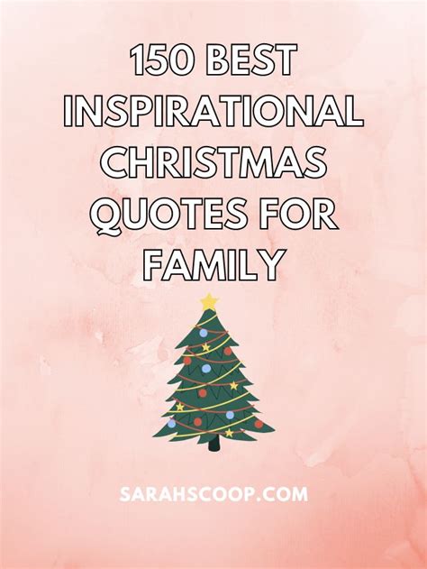 10 Best Inspirational Christmas Quotes for Family | Sarah Scoop