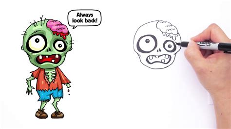 Cartoon Zombie Drawing at GetDrawings | Free download