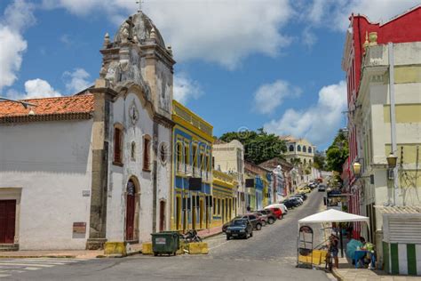 Colorful Brazilian Colonial Houses Editorial Image - Image of baroque ...