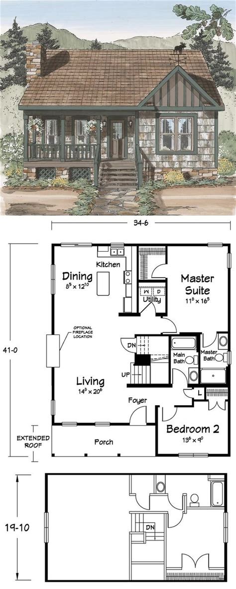 Cozy Cabin Floor Plans - floorplans.click