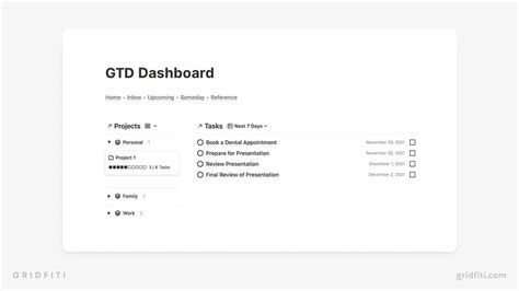 The 10+ Best Notion Productivity Templates | Gridfiti