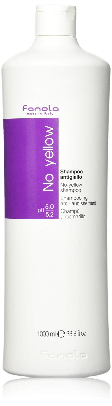 Fanola No Yellow Shampoo Large 1000ml Bottle Purple Shampoo For Blondes, No Yellow Shampoo, Anti ...