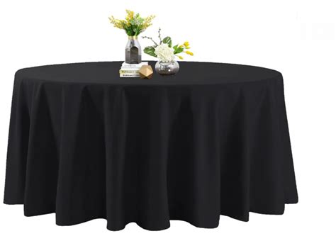 Black Round Table Cloth - A & E Rentals LLC