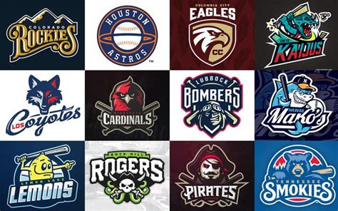 A Collection of 60 Baseball Logo Designs And Identities | Logo design, Identity design logo ...