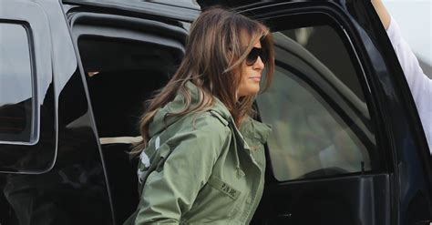 Melania Trump Green Jacket While Visiting Texas June 2018 | POPSUGAR ...