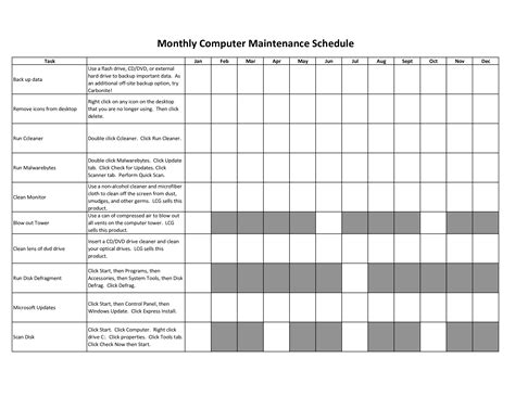 16+ It Maintenance Plan Template - Excel Templates