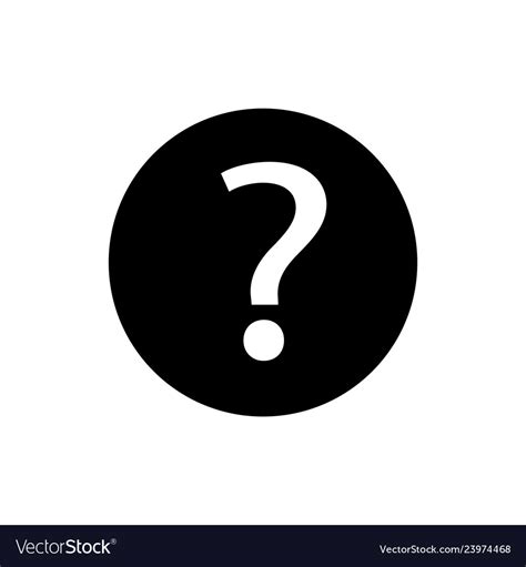 Question mark icon in circle on white Royalty Free Vector