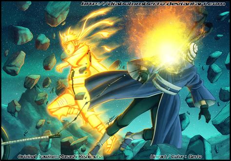 Naruto vs Tobi by diabolumberto on DeviantArt