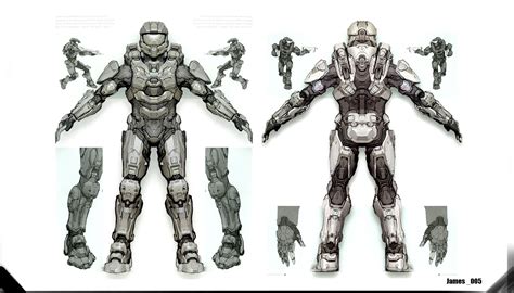 Halo 4 Master Chief Armor Drawing