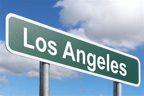 Los Angeles - Highway sign image