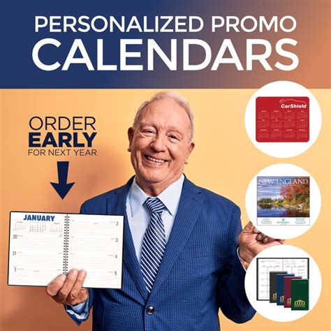 Market your company with custom logo promotional calendars!