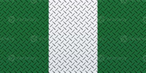 3D Flag of Nigeria on a metal wall background. 23004746 Stock Photo at ...