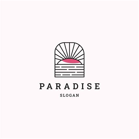 Paradise logo icon design template vector illustration 13645396 Vector Art at Vecteezy