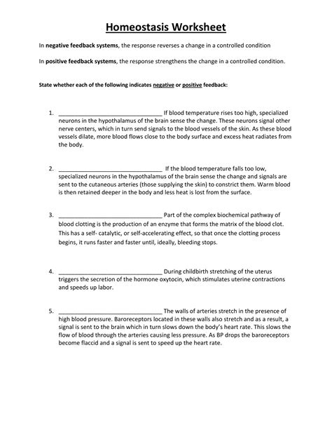 Diabetes And Homeostasis Worksheet | TUTORE.ORG - Master of Documents