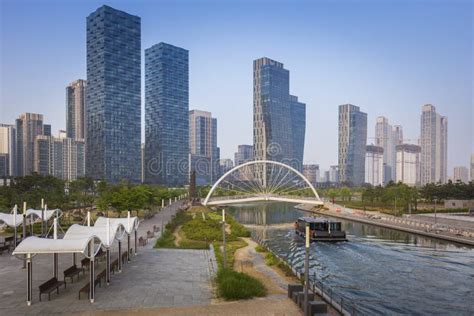 Songdo Central Park in Songdo District, Incheon South Korea. Stock Image - Image of outdoors ...