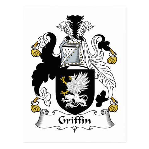 Griffin Family Crest Postcard | Zazzle