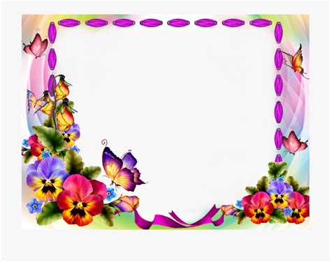 clipart flowers and butterflies border 20 free Cliparts | Download images on Clipground 2024