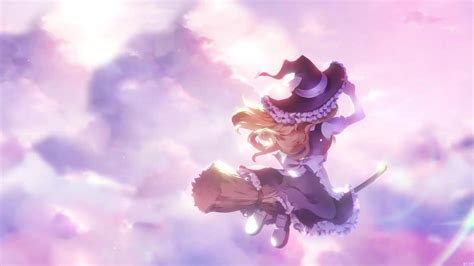 Marisa Kirisame Flying Witch Touhou Live Wallpaper - WallpaperWaifu