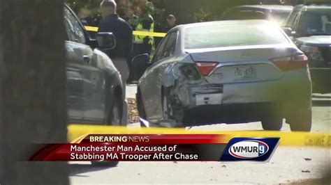 Trooper stabbed, NH man shot after chase, police say